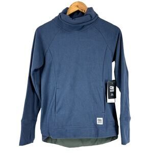 Outdoor Research NWT Trail Mix Cowl Neck Pullover Nimbus Size XS Kangaroo Pocket